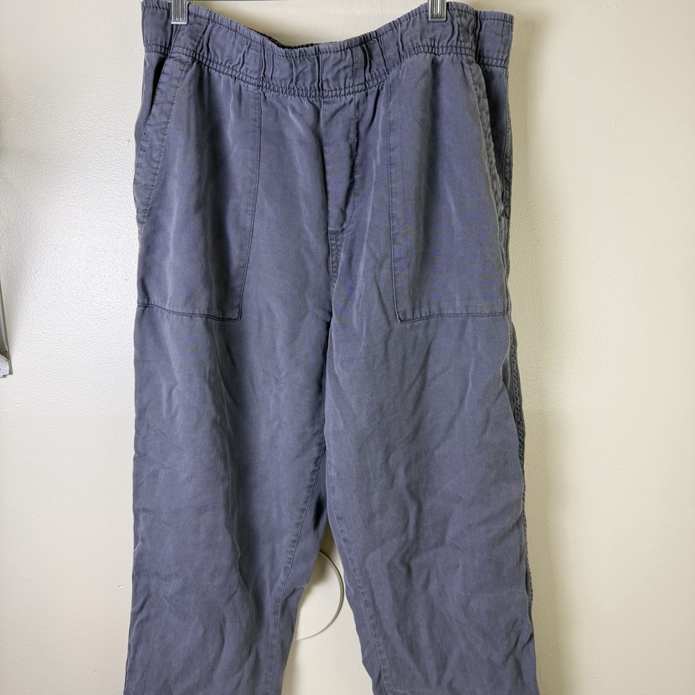 GAP Women's Jogger Pants Drawstring Casual Lyocell Blend Gray Large Lounge